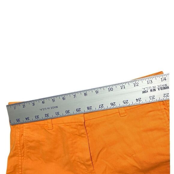 J Crew Shorts Womens 0 Orange 4” Stretch Chino H5806 Classic Bright Colorful - Picture 4 of 10
